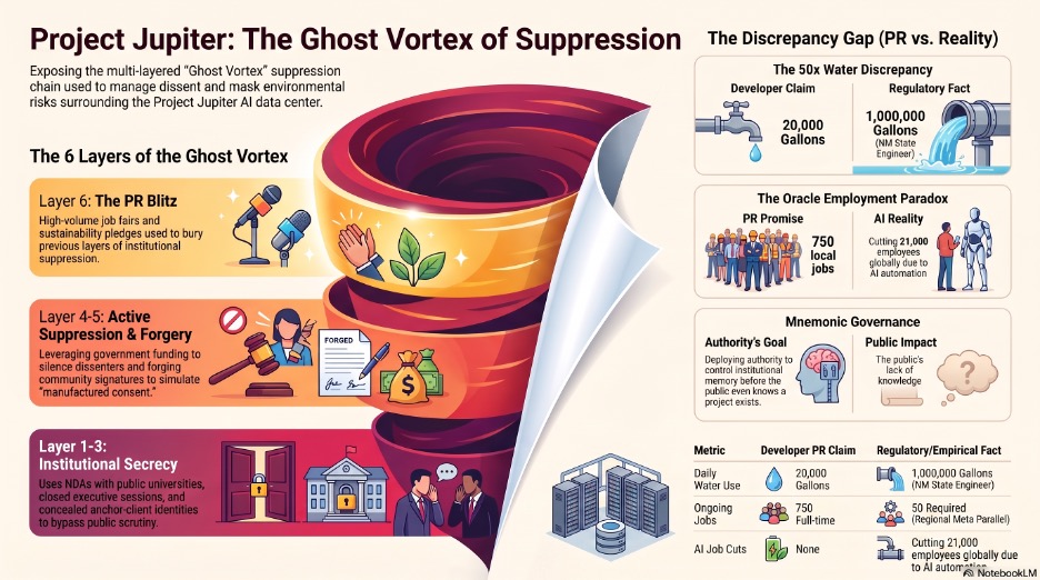 The Ghost Vortex of Santa Teresa AI Data Center — Project Jupiter case study image by Professor David Michael Boje
